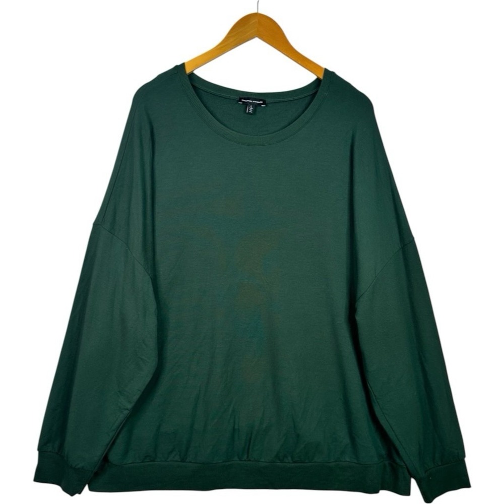 Universal Standard Lauren Core Sweatshirt 3X 22-24 Green Modal Oversized